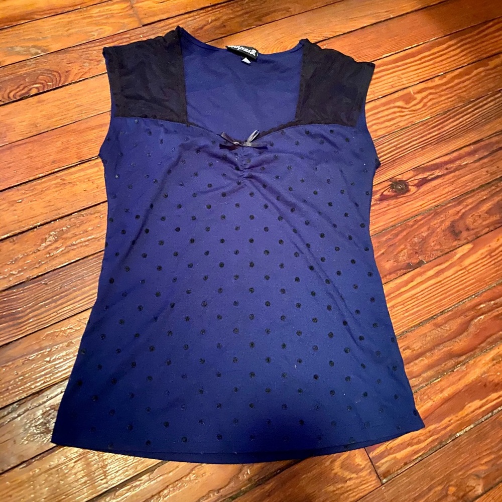 Sourpuss Polka Dot Top